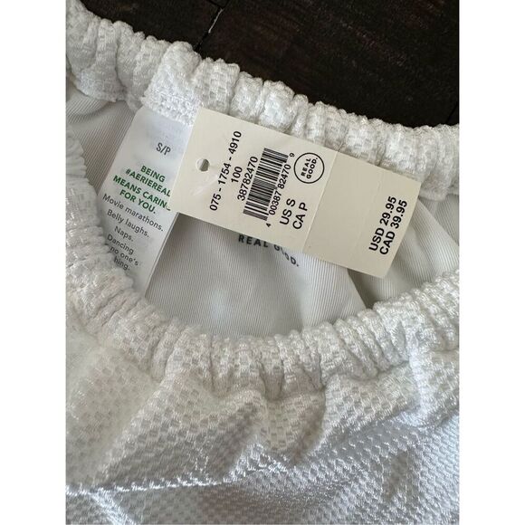 Aerie Offline White Scrunchie Side Tie Cheeky Bikini Bottoms Size Small - Picture 3 of 3